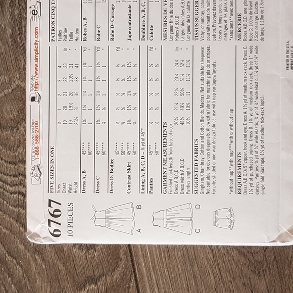 2 for $15 New Look 6767 Dress with Pantaloons - Picture 7 of 9